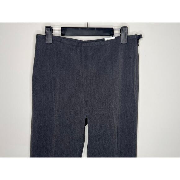 NWT J McLaughlin Sydney Slim Side Zip Straight Pant Charcoal Women's Size 4 - Picture 2 of 7